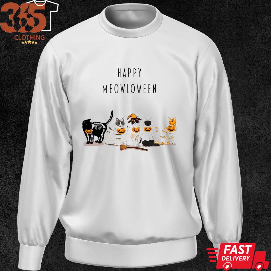2022 happy meowloween cats Shirt sweater
