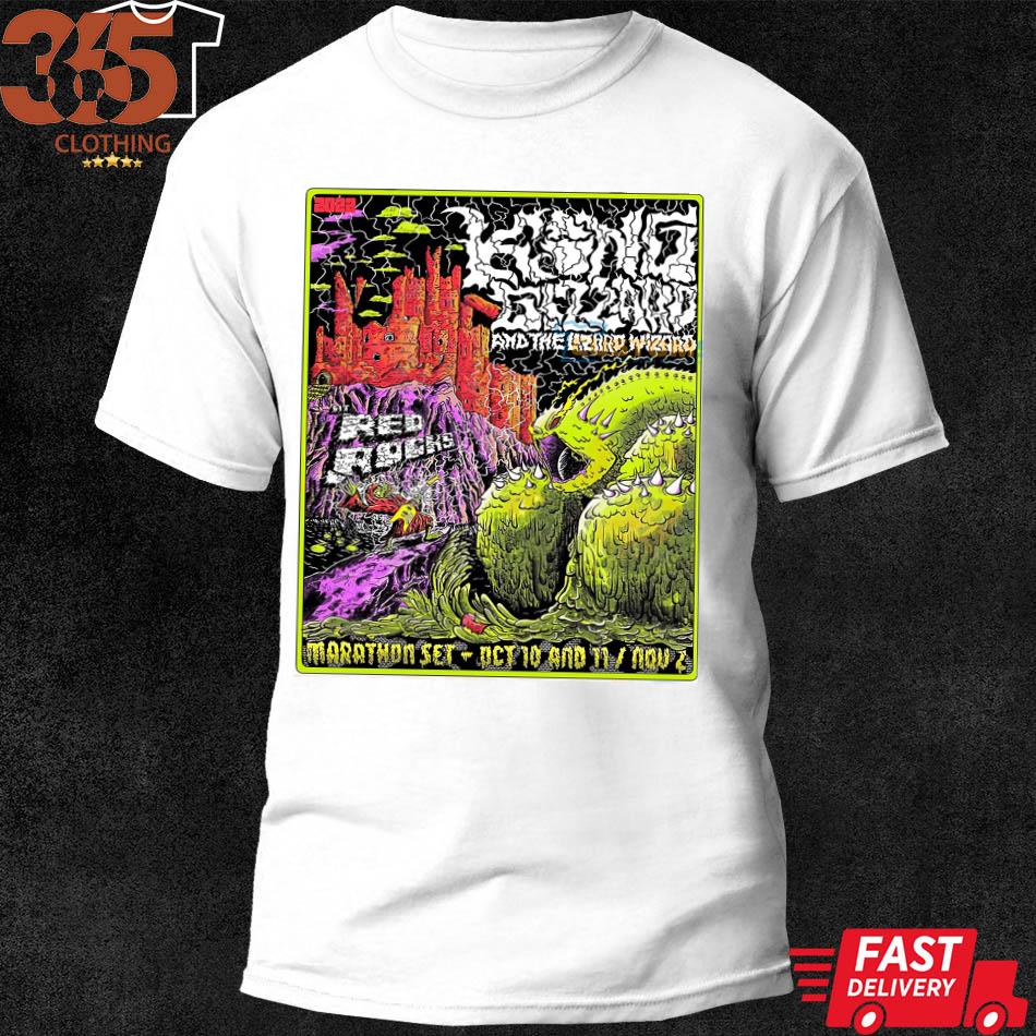 King Gizzard and The Lizard Wizard Marathon Set, Nov 2th 2022, Red Rocks Amphitheatre Poster shirt