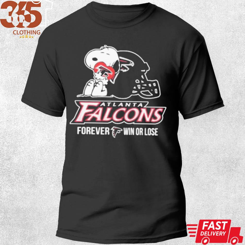 Original 2022 NFL The Peanuts Movie Snoopy Forever Win Or Lose Football  Atlanta Falcons Shirt, hoodie, sweater, long sleeve and tank top