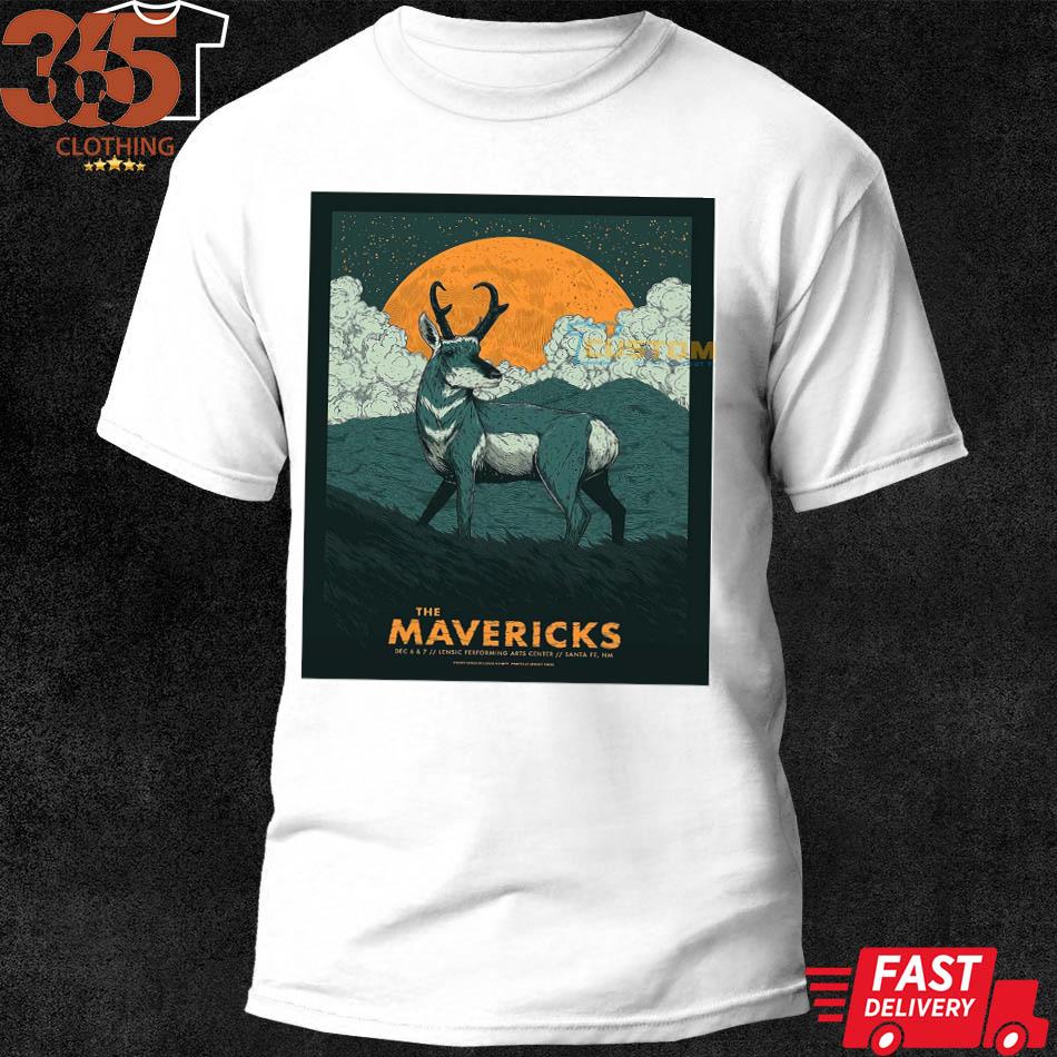 The Mavericks Santa Fe, Dec 6 & 7 2022, Lensic Performing Arts Center Poster shirt