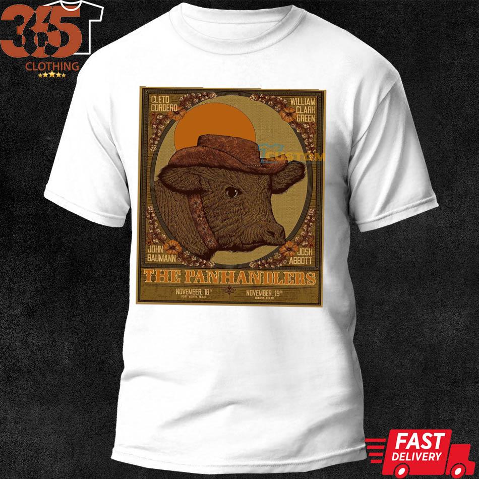 The Panhandlers Texas, Nov 18th & 19th, Fort Worth TX, Odessa TX Poster shirt