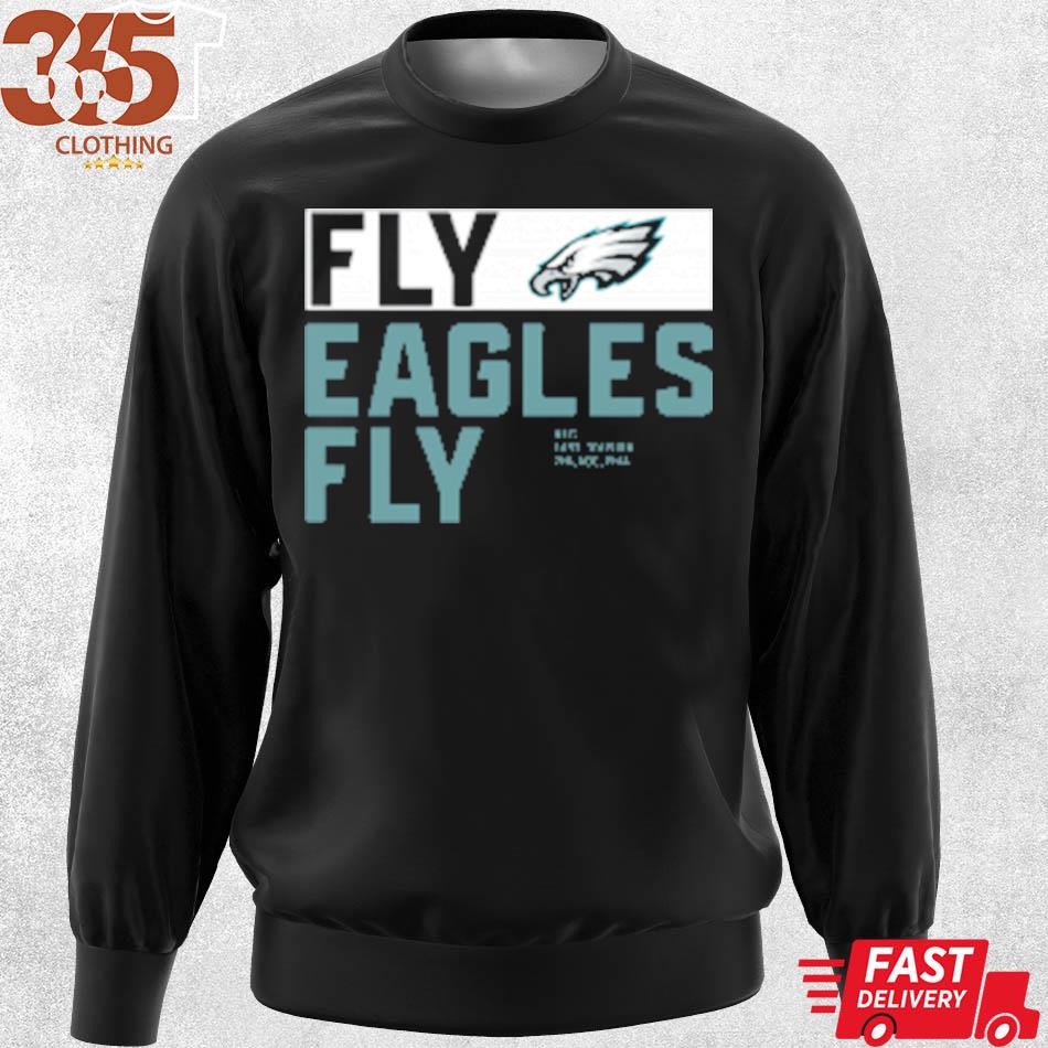 Nike Men's Philadelphia Eagles Anthracite Fly Eagles Fly T-Shirt