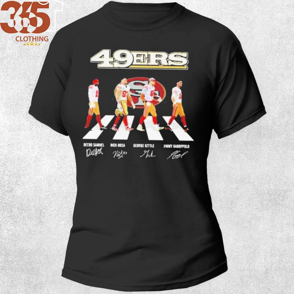 Team Football Abbey Road Signatures San Francisco 49ers Shirt, San