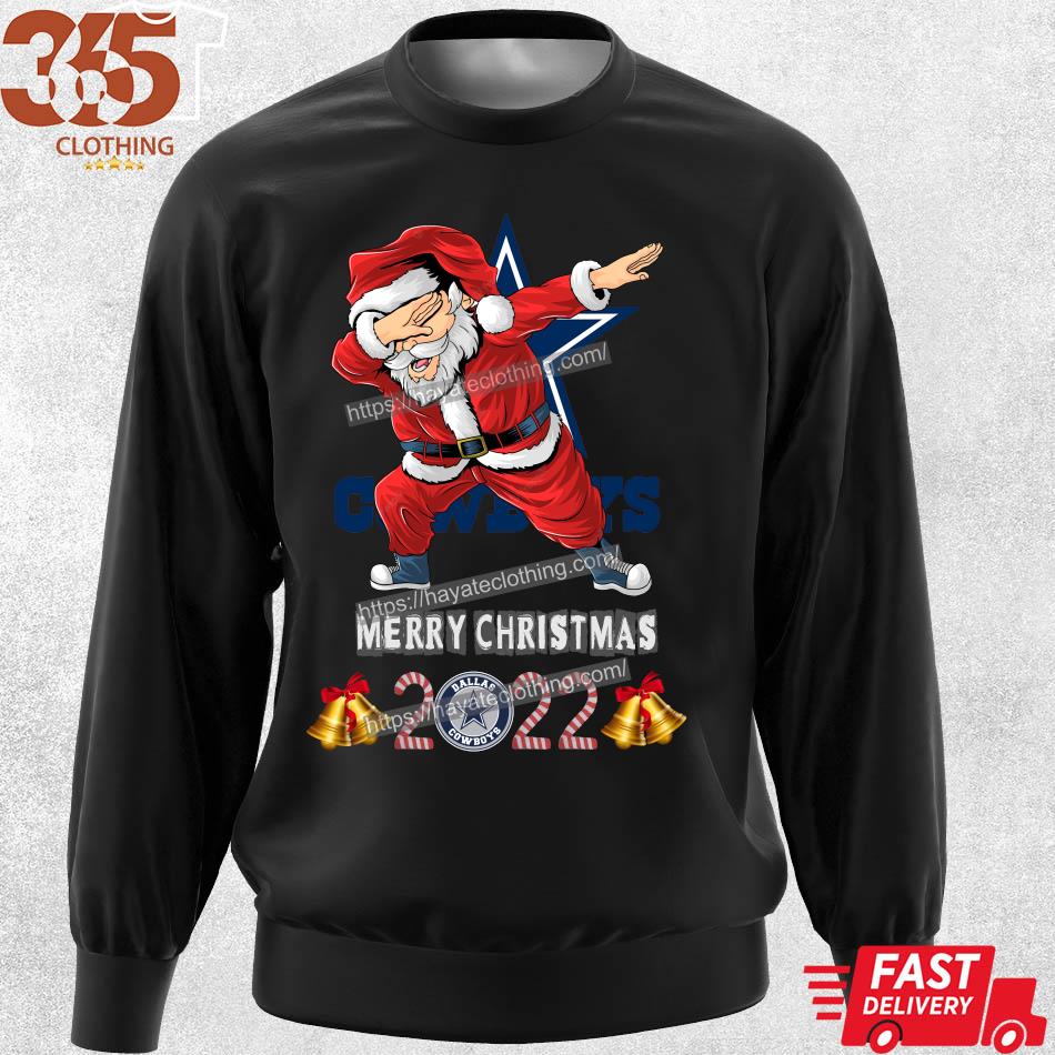 Dallas Cowboys santa hat Merry Christmas shirt, hoodie, sweater