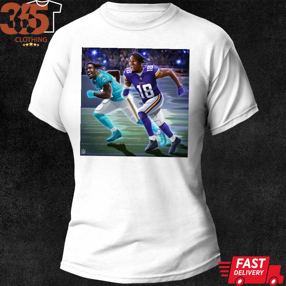 Official tyreek Hill Miami Dolphins and Justin Jefferson Minnesota Vikings  shirt, hoodie, sweater, long sleeve and tank top