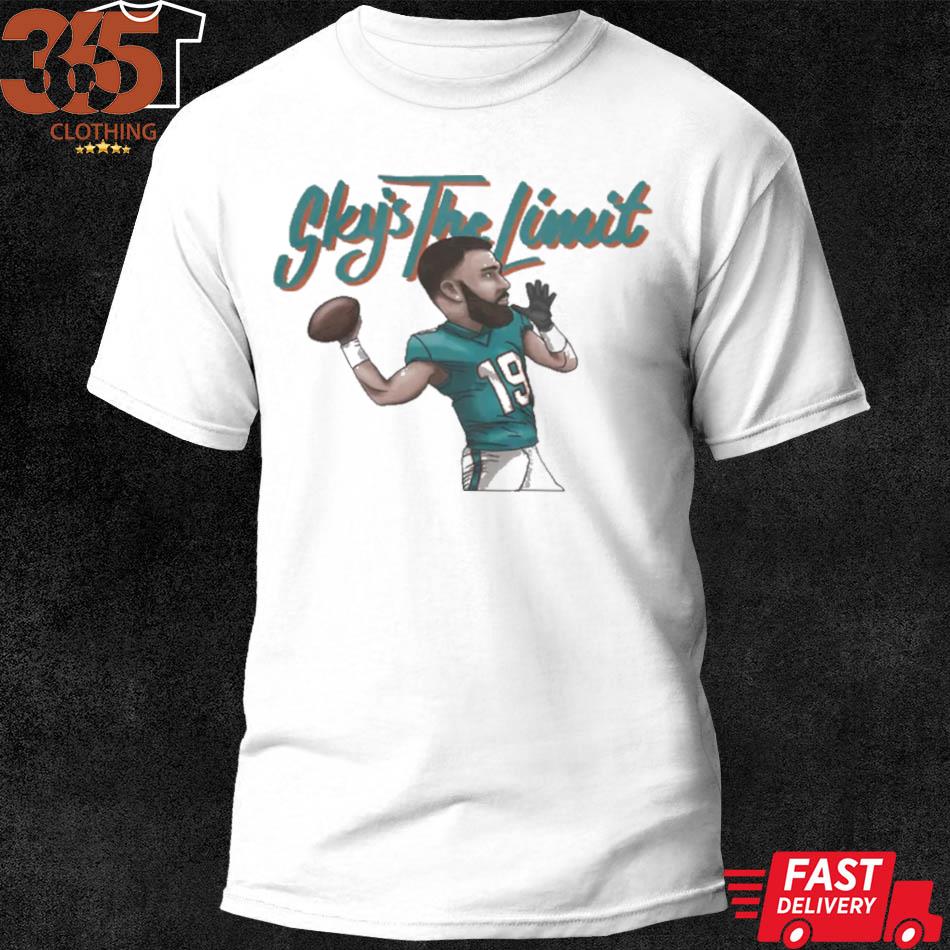 Official miami Dolphin number 19 sky's the limit shirt, hoodie