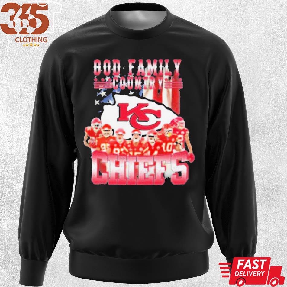 2023 American Flag Kansas City Chief God First Family Country KC Chiefs Football s sweater