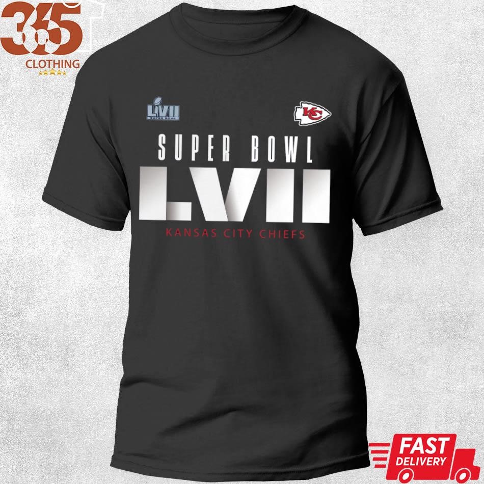 Men's Nike Gray Kansas City Chiefs Super Bowl LVII Champions Locker Room Trophy Collection T-Shirt Size: Extra Large