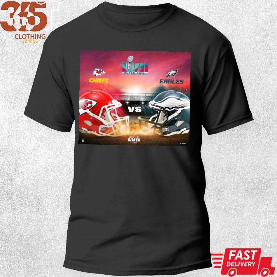 Philadelphia Eagles Super Bowl LVII Vivid Striations logo shirt