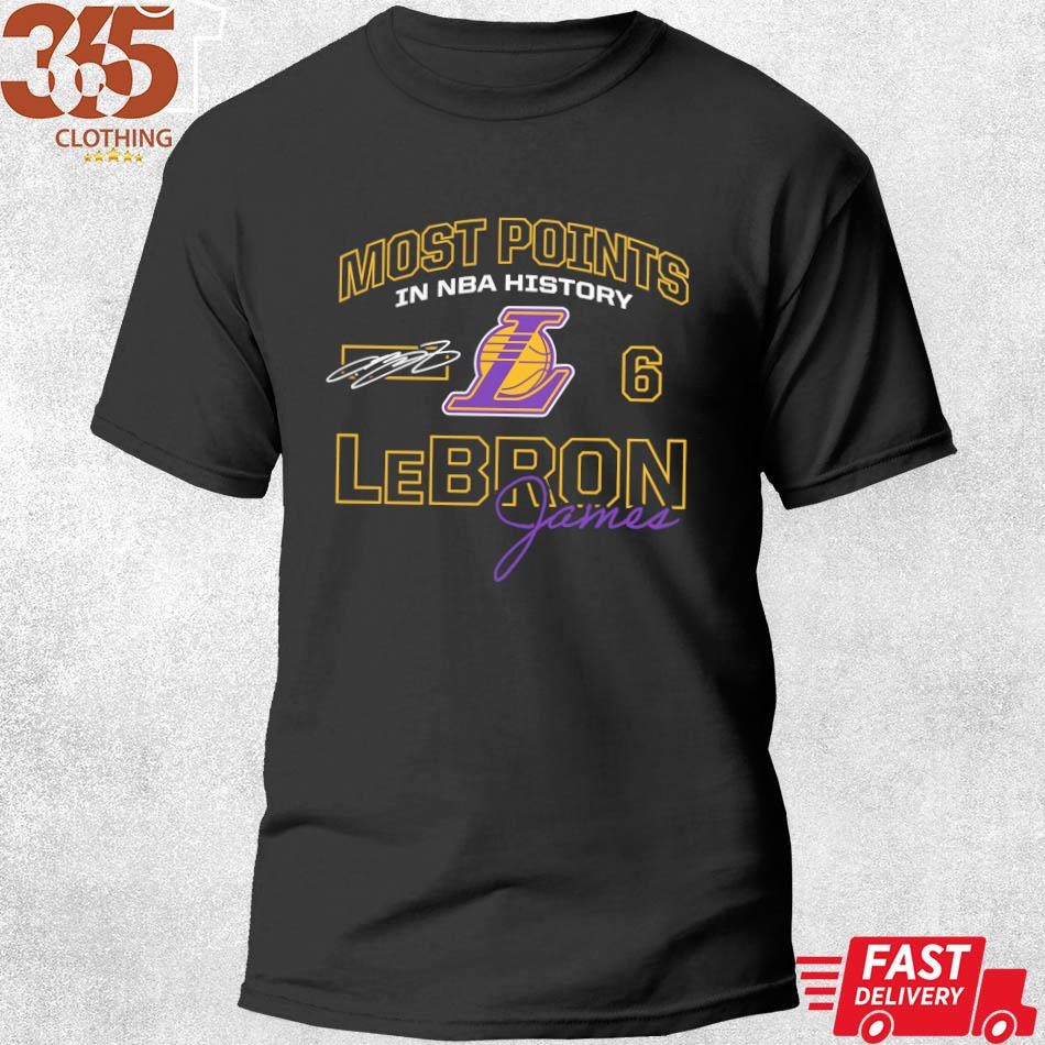 Original lebron James LA Lakers 20th Season 2023 NBA All Time