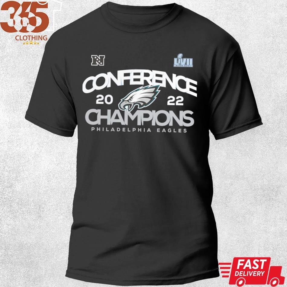 Original philadelphia Eagles 2022 NFC Champions Shadow Cast Shirt