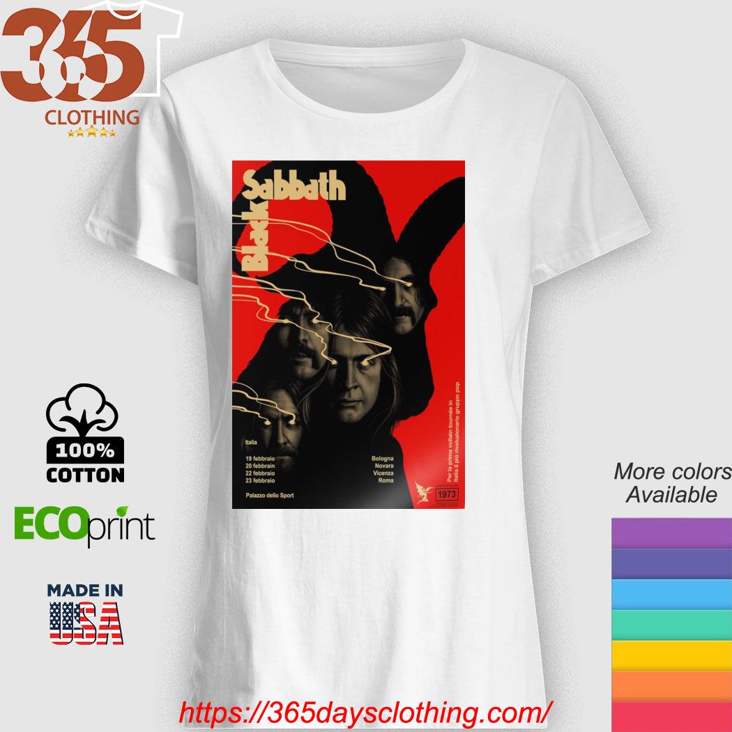 Sabbath Italy 2023 Italian Tour 1973 2023 Anniversary Poster shirt, hoodie, sweater, sleeve and tank top