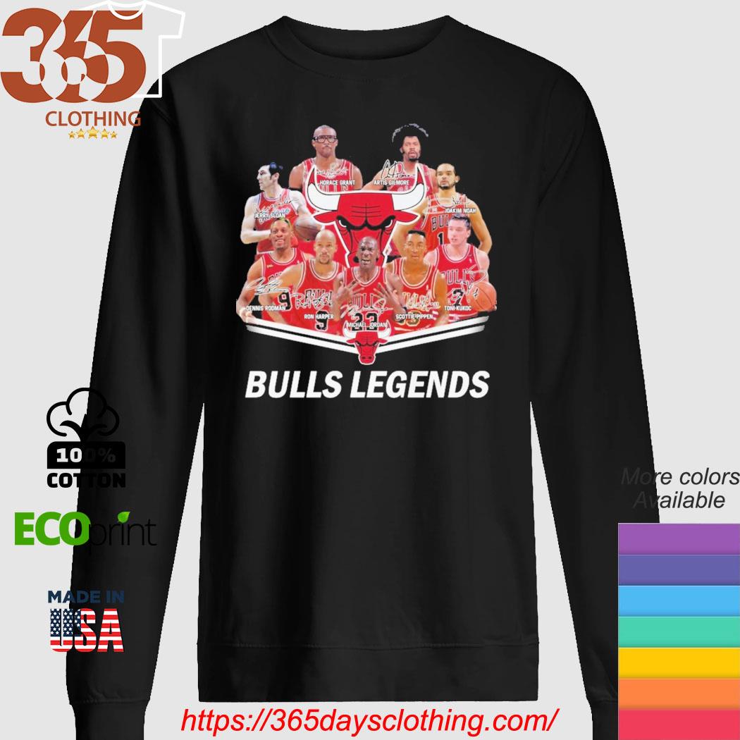 Chicago Bulls Legends signatures 2023 shirt, hoodie, sweater, long
