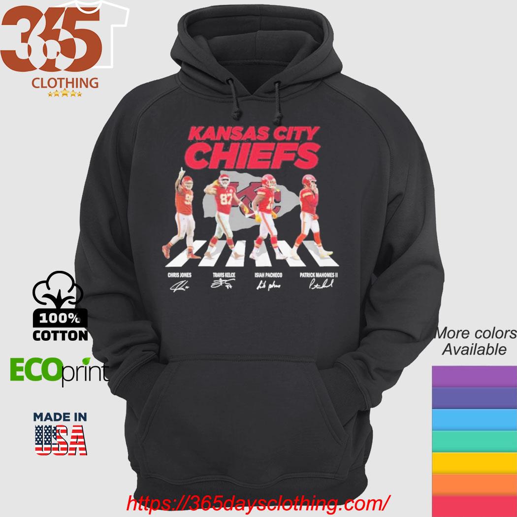 Travis Kelce Patrick Mahomes and Pacheco Super Bowl LVII Champions Kansas  City Chiefs signatures shirt, hoodie, sweater, long sleeve and tank top