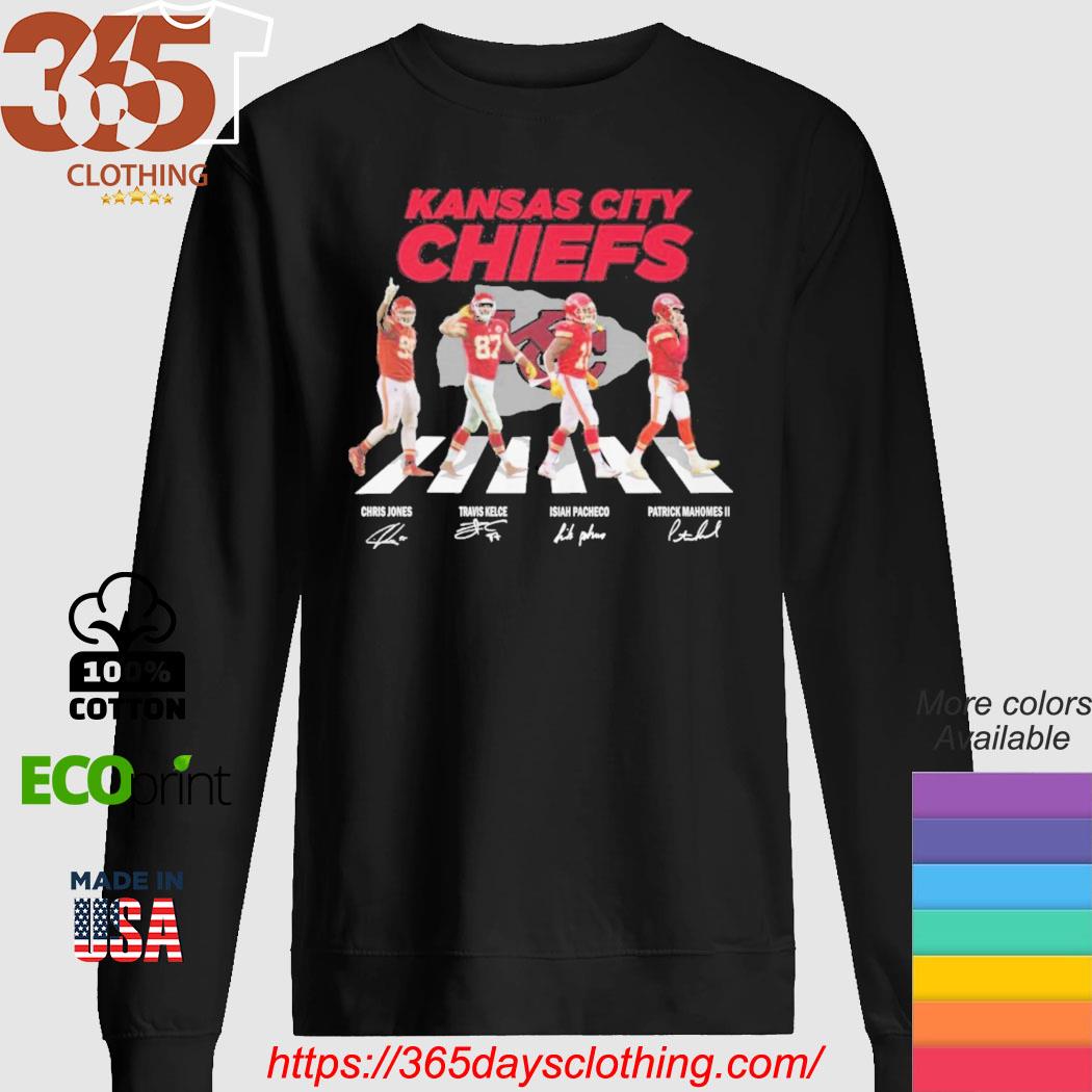 Kansas City Chiefs Chris Jones Travis Kelce Isiah Pacheco Patrick Mahomes  II Abbey Road signatures shirt, hoodie, sweater, long sleeve and tank top