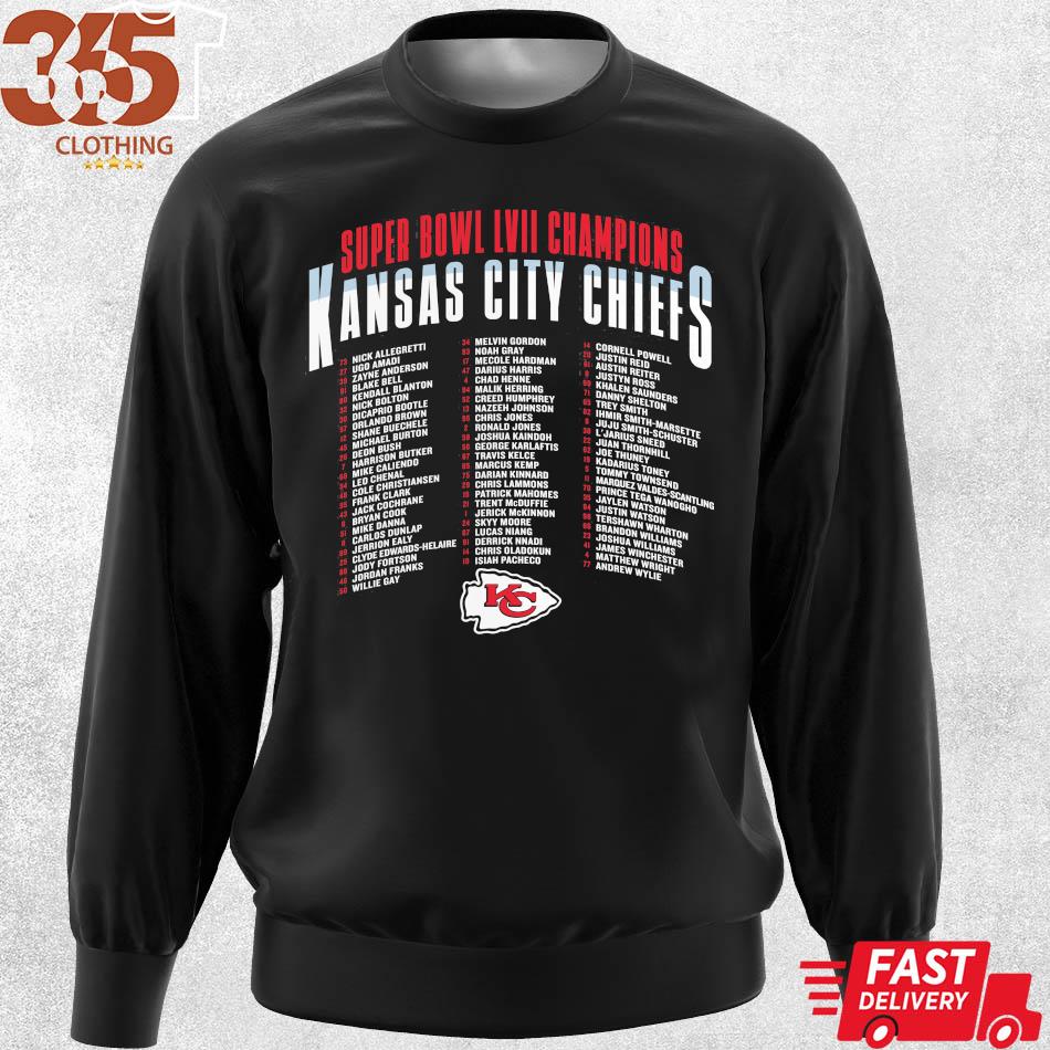 Men's Fanatics Branded Black Kansas City Chiefs Super Bowl LVII