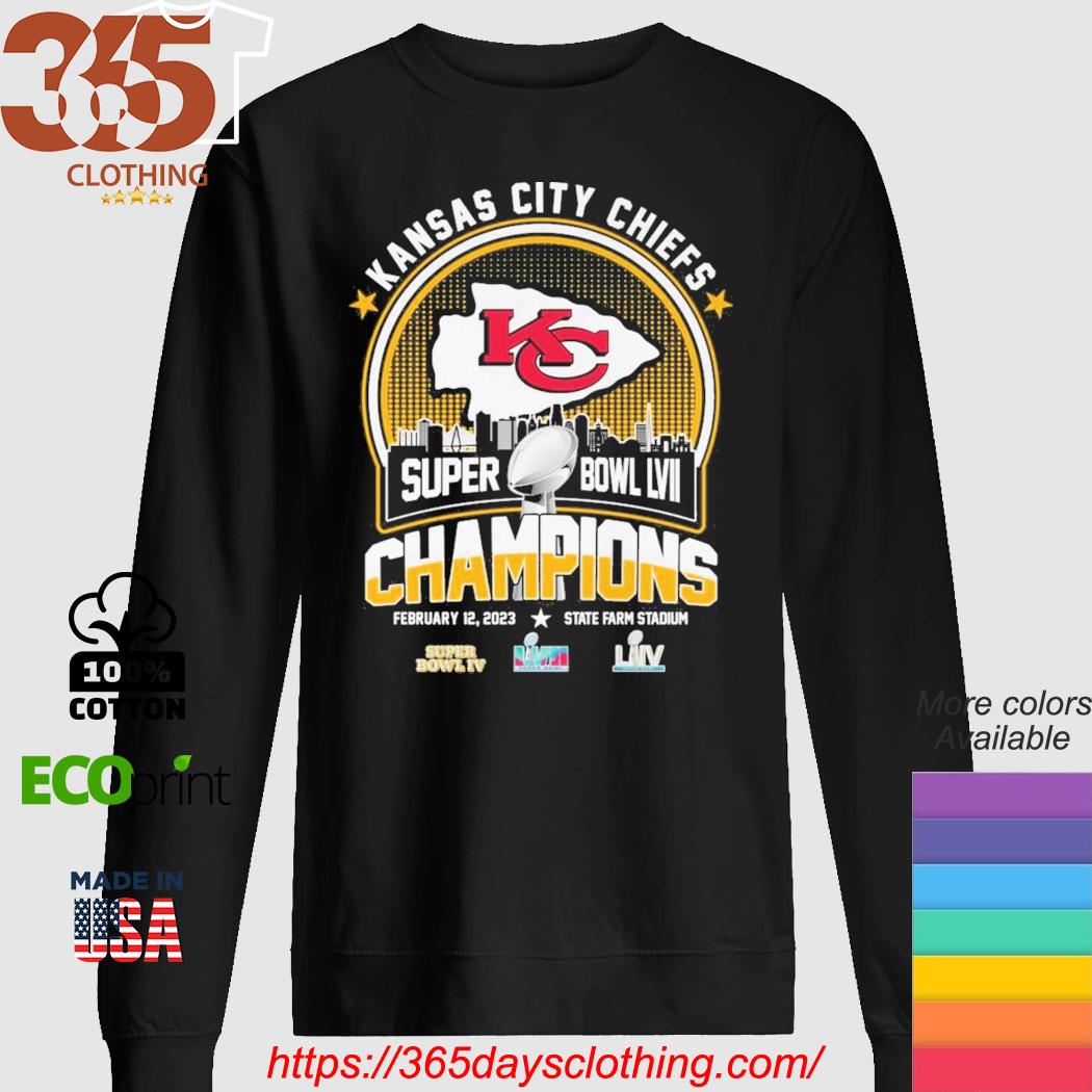 Kansas City Chiefs 3X Super Bowl Champions Shirt Chiefs Win Super Bowl LVII  2022 Sweatshirt Officially - Best Seller Shirts Design In Usa