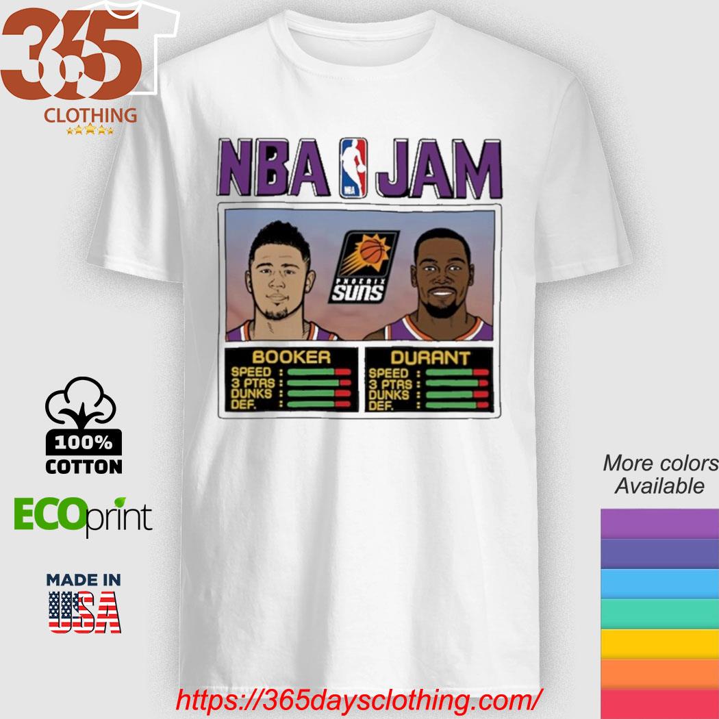 NBA Jam Phoenix Suns Booker Durant shirt, hoodie, sweater, long sleeve and  tank top