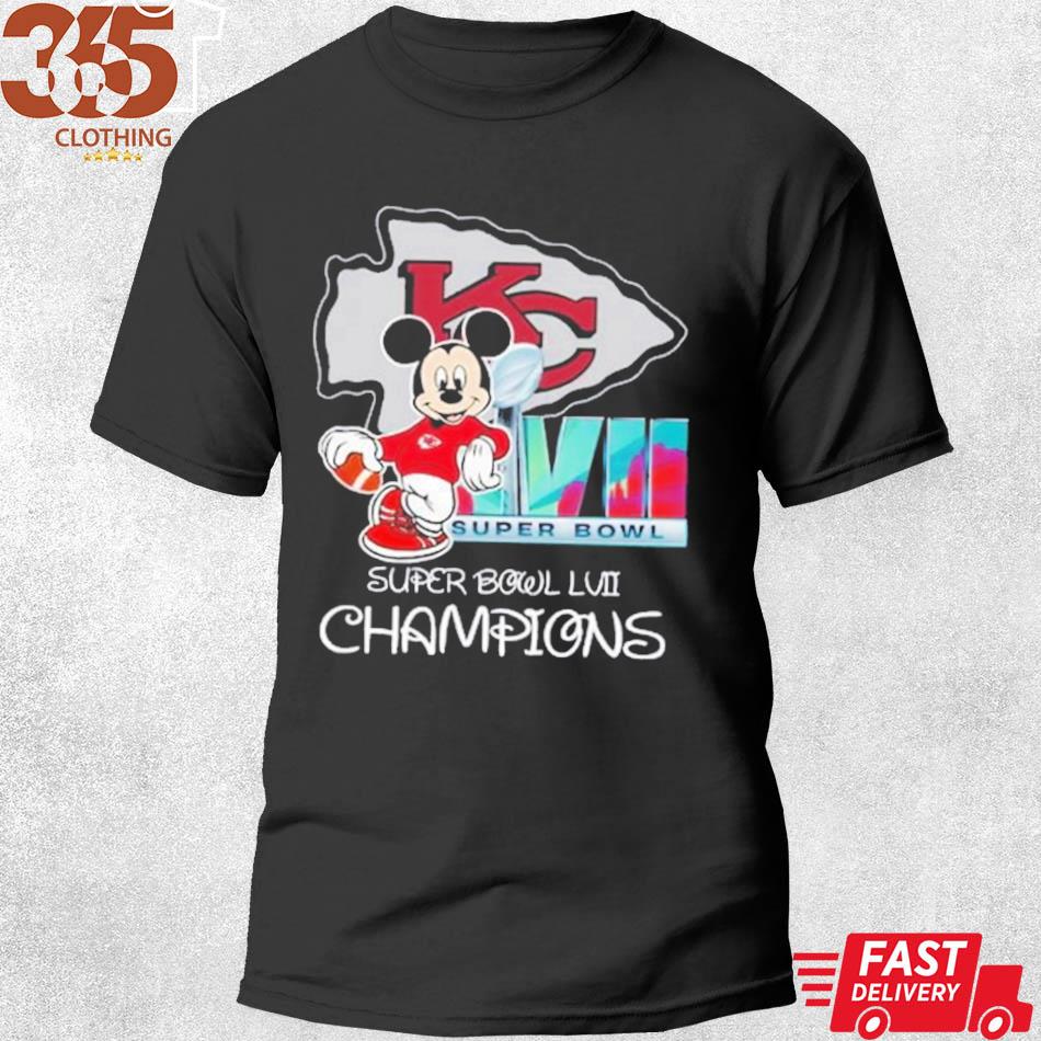 Kansas City KC Chiefs Shirts NFL Super Bowl LVII Mickey Champion T