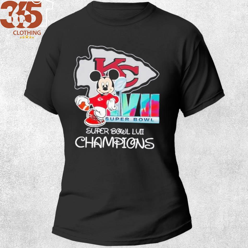 Kansas City KC Chiefs Shirts NFL Super Bowl LVII Mickey Champion T-shi -  Bestiegifts