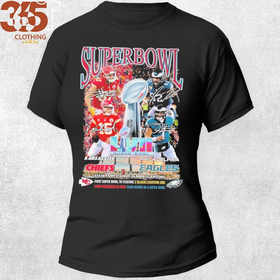 Super Bowl LVII 2023 Kansas City Chiefs Vs Philadelphia Eagles Shirt - T- shirts Low Price