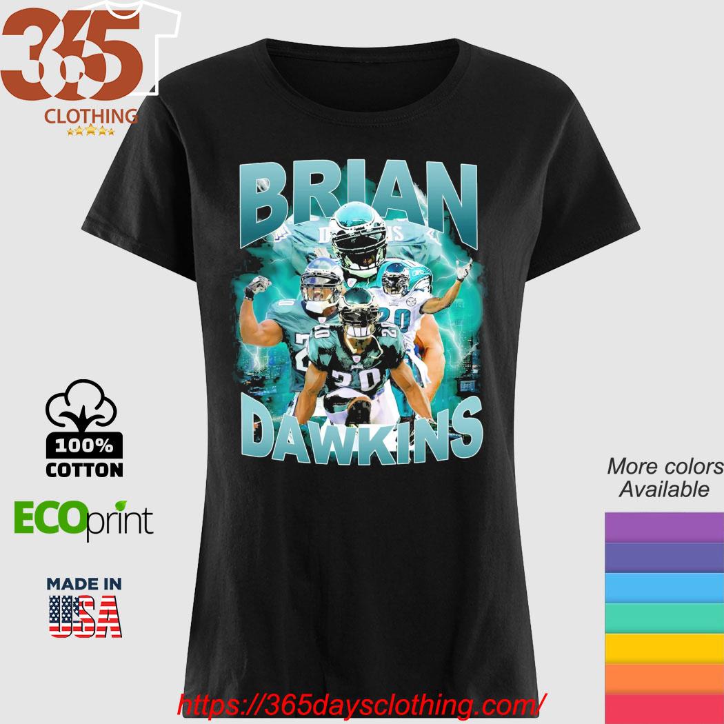 Youth Brian Dawkins Heathered Gray Philadelphia Eagles Retired Player  Vintage Name & Number T-Shirt