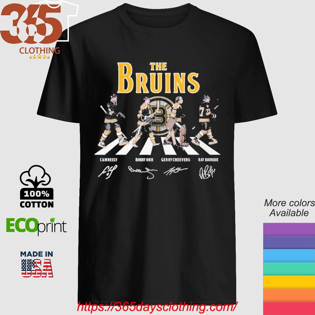 The Bruins Cam Neely Bobby Orr Gerry Cheevers Ray Bourque Signature Shirt -  Teespix - Store Fashion LLC