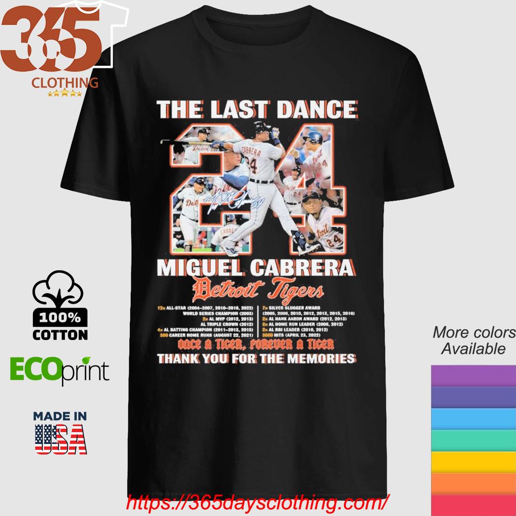 Detroit Tigers Miguel Cabrera Miggy The Final Season T-shirt