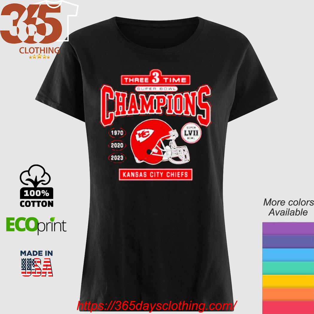 Three Time Super Bowl Champions 1970 2020 2023 Kansas City Chiefs shirt,  hoodie, sweater, long sleeve and tank top