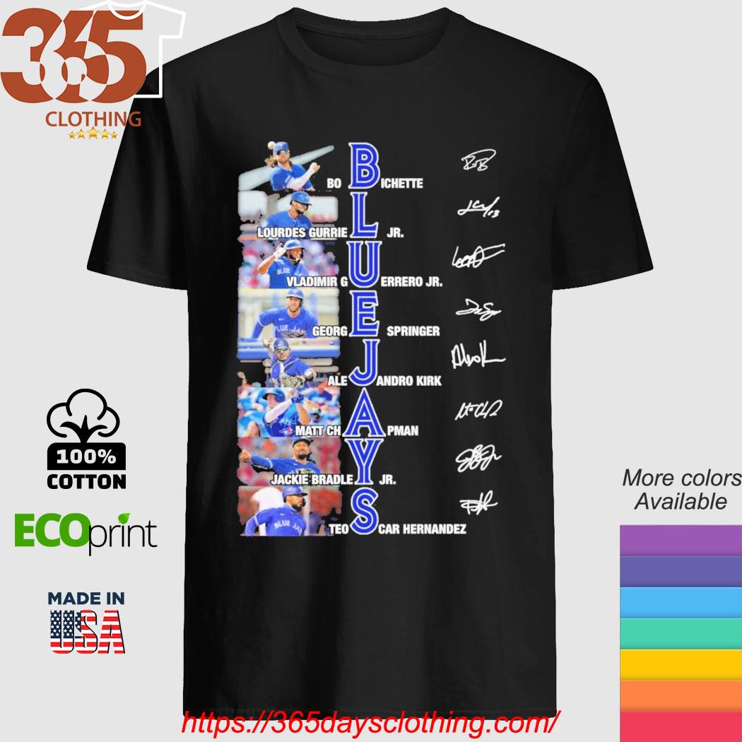 Toronto Blue Jay all teams players legends signatures 2023 shirt