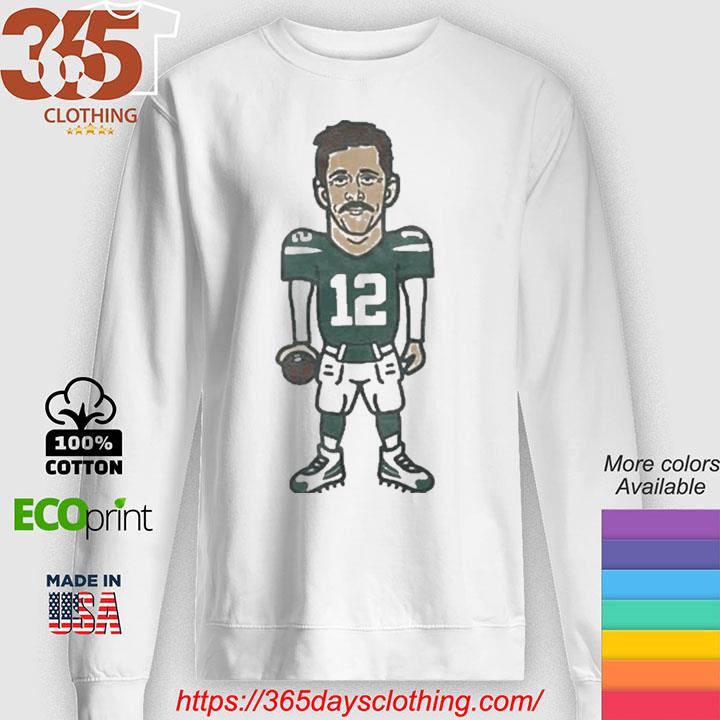 12 Aaron Rodgers Football Caricature shirt, hoodie, sweater, long sleeve  and tank top