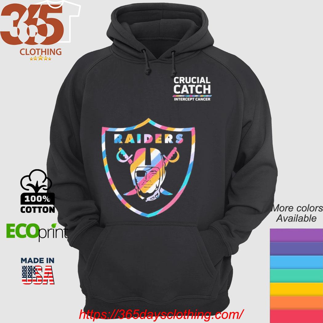 Las Vegas Raiders Intercept Cancer Crucial Catch shirt, hoodie, sweater,  long sleeve and tank top