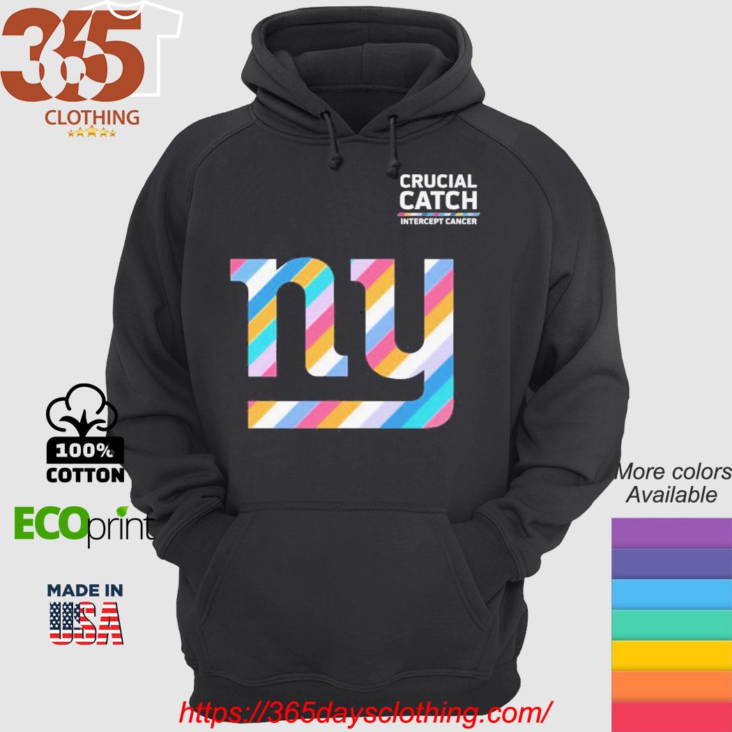 New York Giants Crucial Catch intercept cancer shirt, hoodie, sweater, long  sleeve and tank top