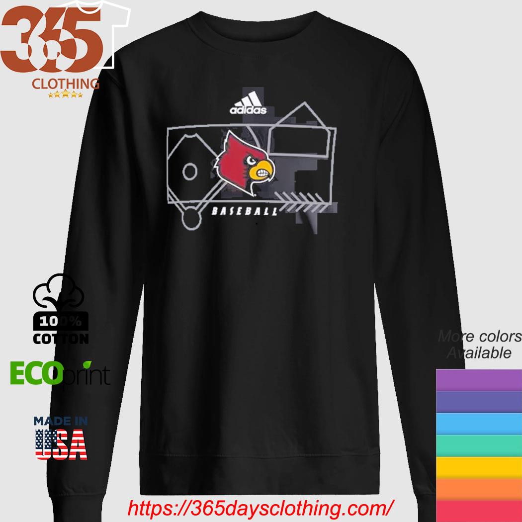 Louisville Cardinals adidas Locker Lines Baseball Fresh T-Shirt - Black