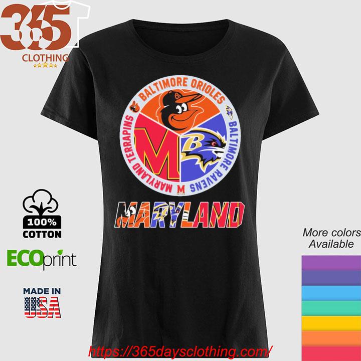 Original Baltimore Ravens Baltimore Orioles and Maryland Terrapins Maryland  shirt, hoodie, sweater, long sleeve and tank top