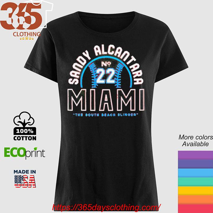 Sandy Alcantara Miami The South Beach Slinger Shirt - Yesweli