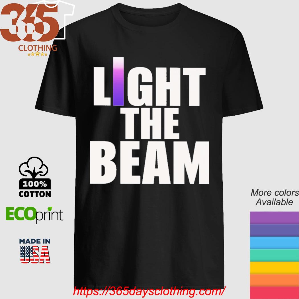 Light The Beam – Men's T-Shirt, White Lettering On Black - The Kings Herald  Store