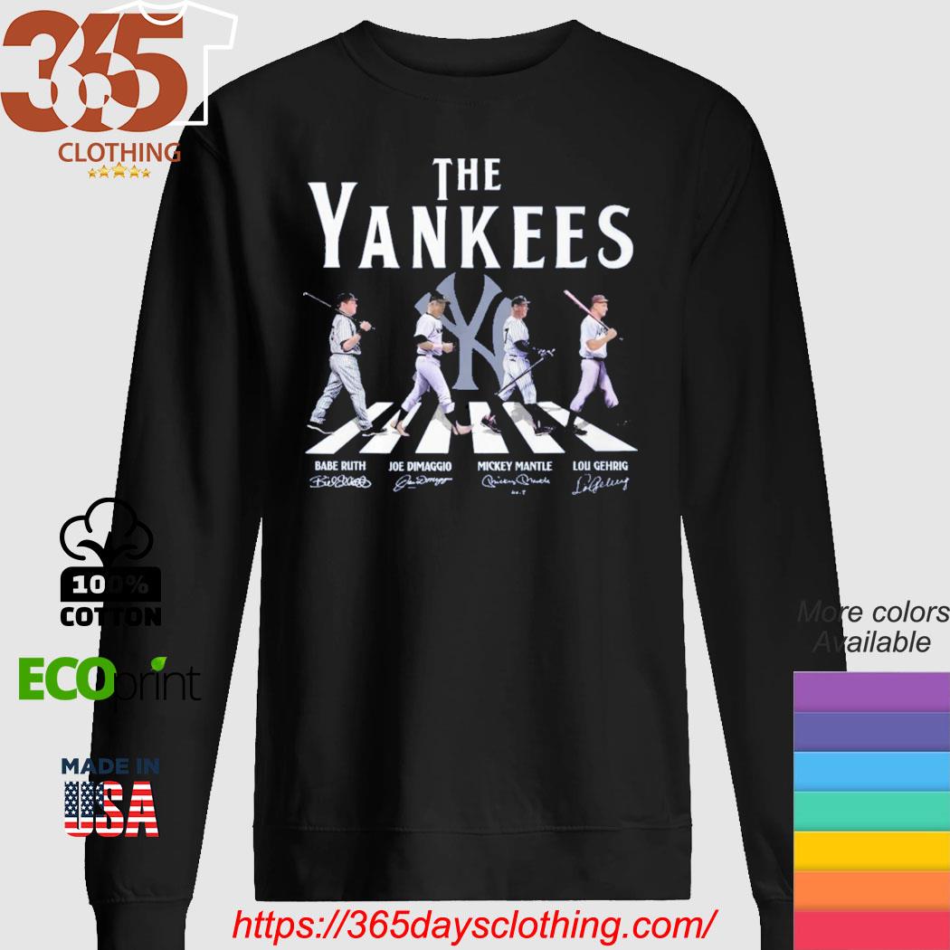 The Yankees abbey road signature shirt, hoodie, sweater, long