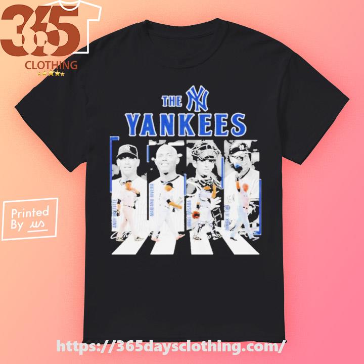 2023 The Yankees Andy Pettitte Mariano Rivera Jorge Posada and Derek Jeter  abbey road signatures shirt