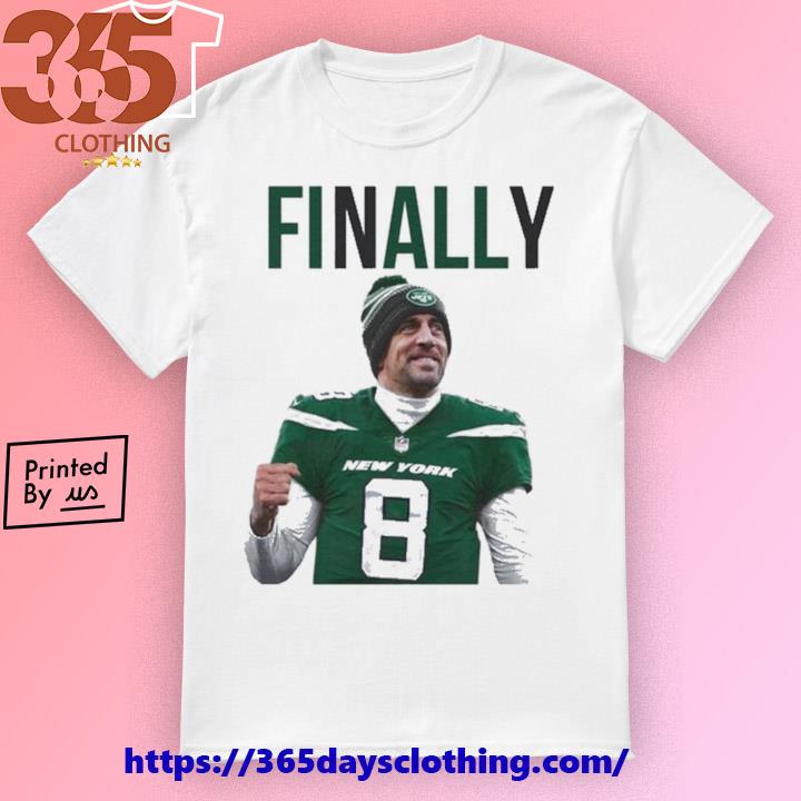 Nike Men's New York Jets Aaron Rodgers Green T-Shirt