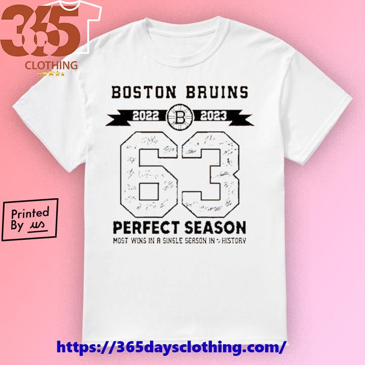 Boston Bruins 2022-2023 Perfect Season Most Wins In A Single