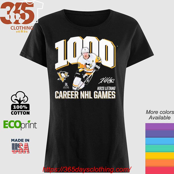 Kris Letang Pittsburgh Penguins 1,000 Career Games Shirt, hoodie