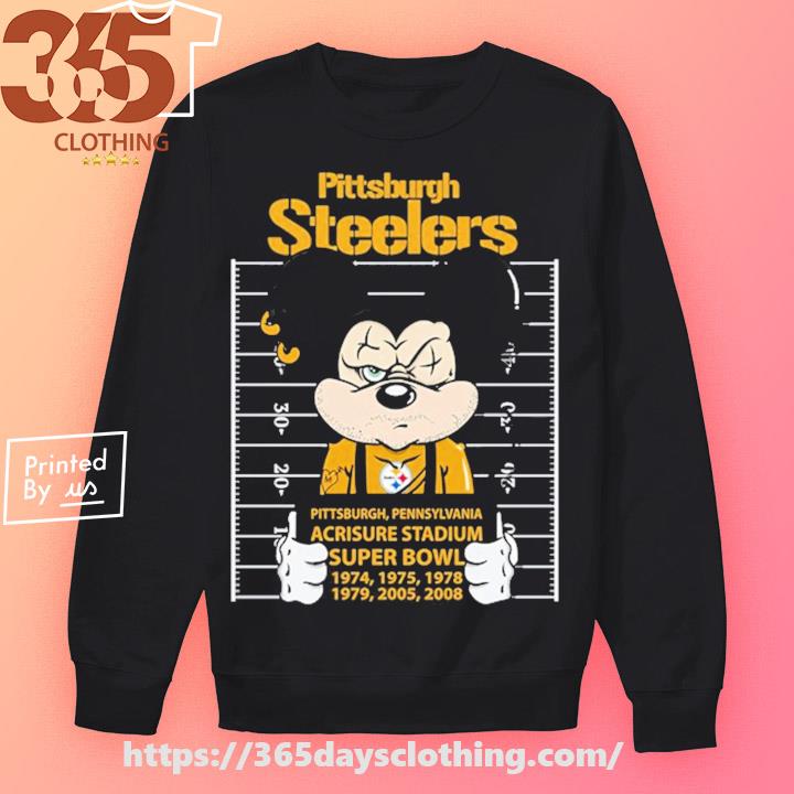 mickey steelers shirt