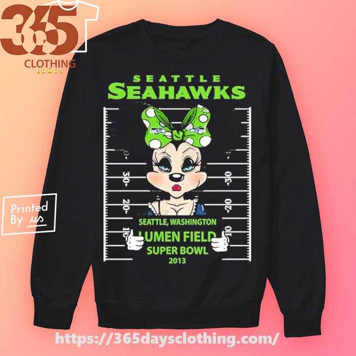 Seattle Seahawks Minnie Mouse Seattle Washington Lumen Field Super Bowl  2013 Shirt, hoodie, sweater, long sleeve and tank top