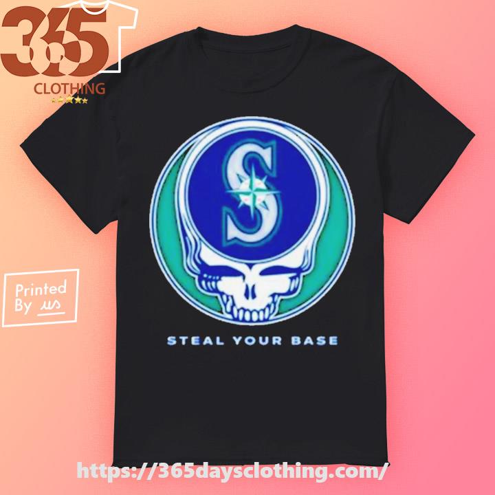 Skull Baseball Seattle Mariners T-Shirt