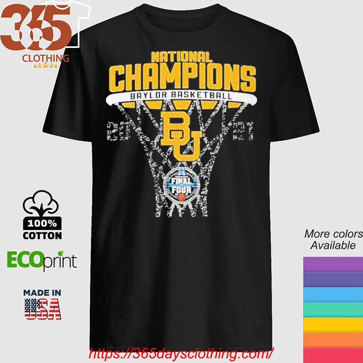 Baylor Bears 2021 NCAA Basketball National Champions Bracket T-Shirt (S) 