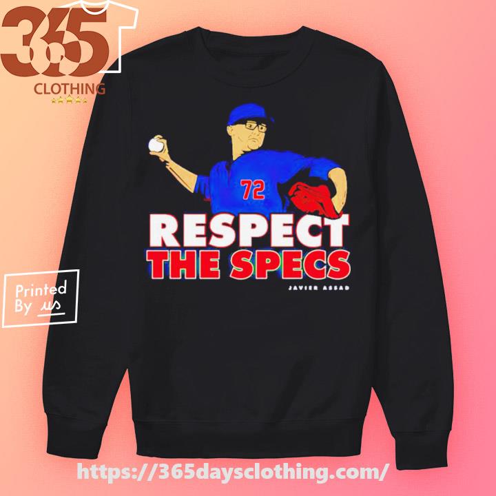 Javier Assad Respect The Specs MLBPA Shirt, hoodie, sweater, long