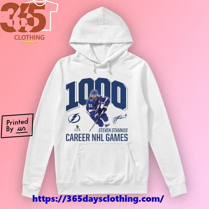 Steven Stamkos Tampa Bay Lightning 1,000 Career Games signature shirt,  hoodie, sweater, long sleeve and tank top