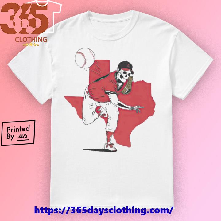 Official texas Tech baseball skeleton player shirt, hoodie