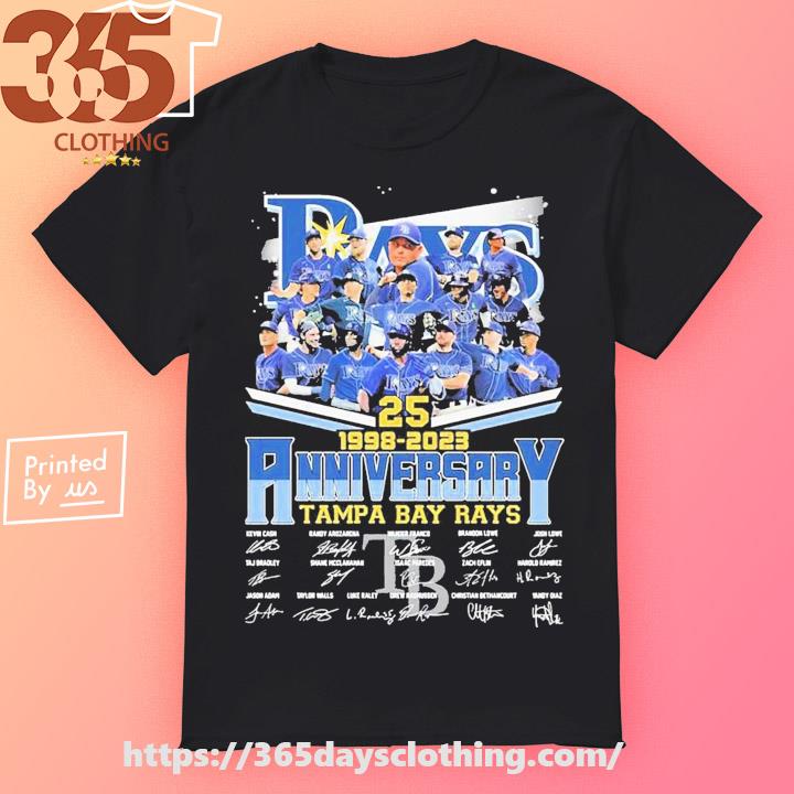Rays 25 Years 1993-2023 Tampa Bay Rays Signatures Shirt, hoodie, sweater,  long sleeve and tank top